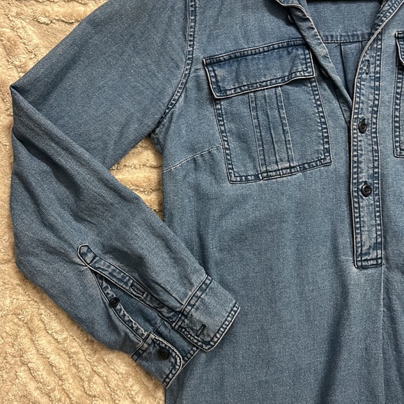 J. Crew Size S Jean Denim Tunic  Dress like NEW 🩵 - Picture 4 of 6